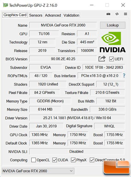 EVGA GeForce RTX 2060 XC Gaming Video Card Review - Page 2 of 9 - Legit ...