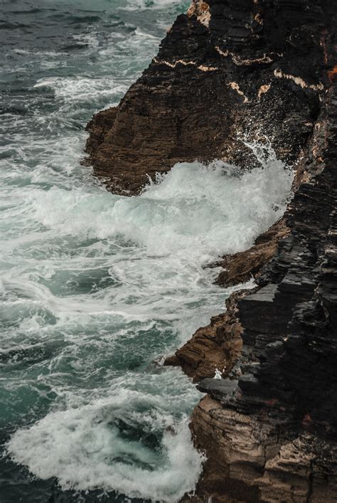 Free Images : body of water, sea, rock, coast, ocean, shore, wind wave, cliff, sky, coastal and ...