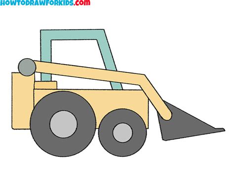 How to Draw a Bulldozer - Easy Drawing Tutorial For Kids