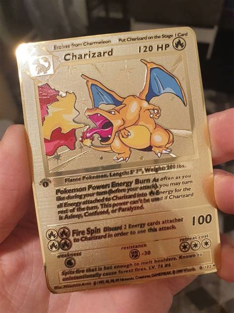 Charizard Pokemon Card Gold - Pokemon Cards Zone