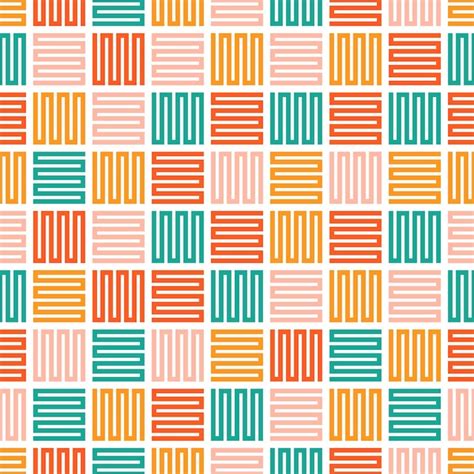 Premium Vector | Seamless pattern with colorful abstract geometric rug ...