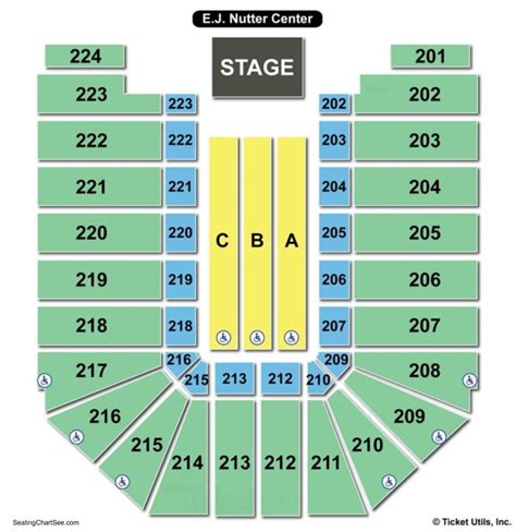 Nutter Center Seating Chart Wwe - Center Seating Chart