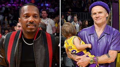 Celebrities at Lakers vs Celtics