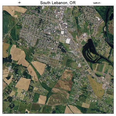 Aerial Photography Map of South Lebanon, OR Oregon