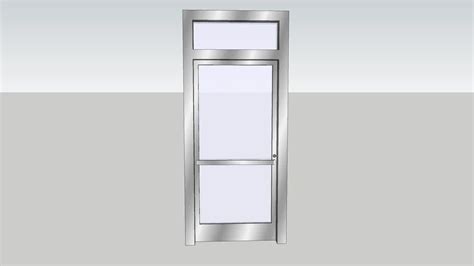 Dynamic 36' commercial glass door | 3D Warehouse