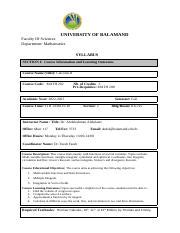 Calculus II Course Syllabus: Functions, Integrals, and Vectors | | Course Hero