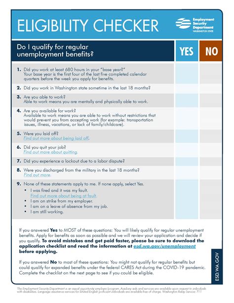 Unemployment Benefits Eligibility Checklist - Unemployment Law Project