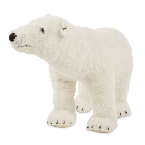 Buy Melissa & Doug Giant Polar Bear - Lifelike Plush Toy (3 Feet Long ...