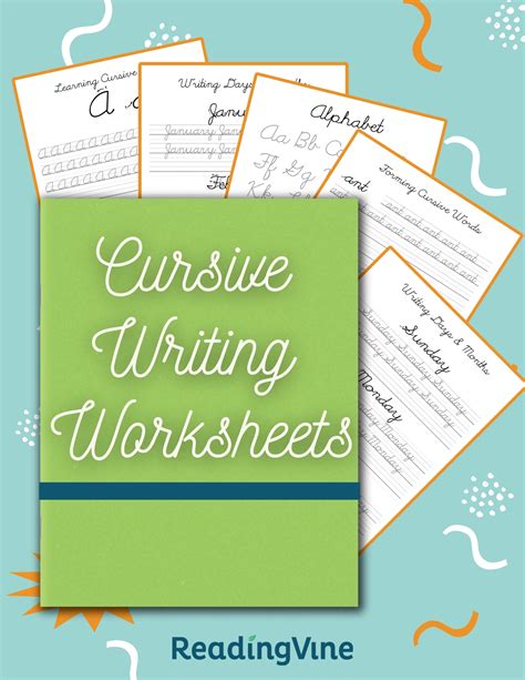 Cursive Writing Practice Sheets (PDF) - ReadingVine - Worksheets Library