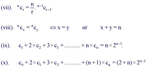 Binomial Theorem Formula For 11th Class » Formula In Maths