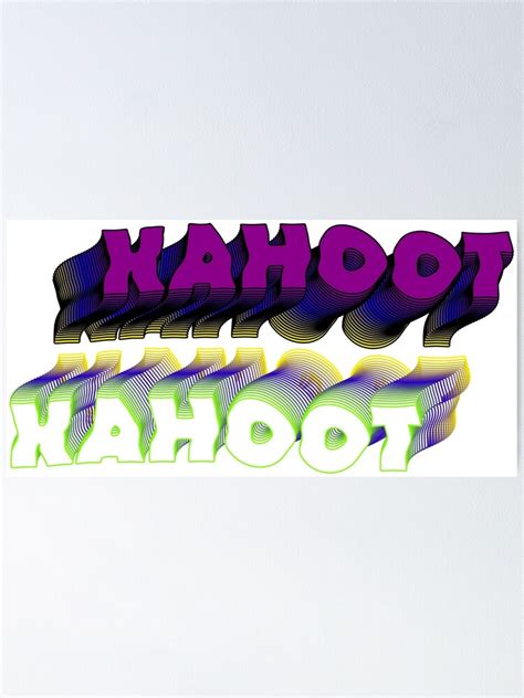 "KAHOOT " Poster for Sale by Mpendulo | Redbubble