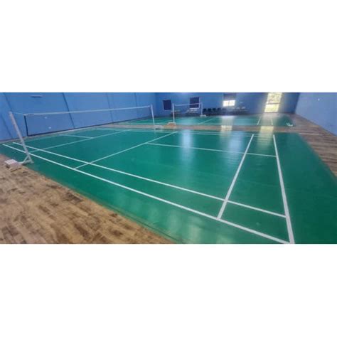 Green Badminton Court Flooring at Best Price in Delhi | Avanya Infra ...