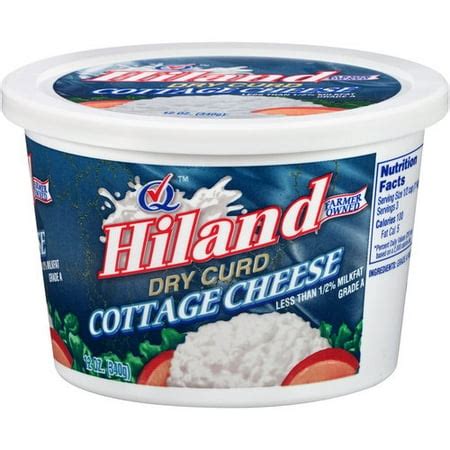 Hiland Dry Curd Cottage Cheese, 12 oz - Walmart.com