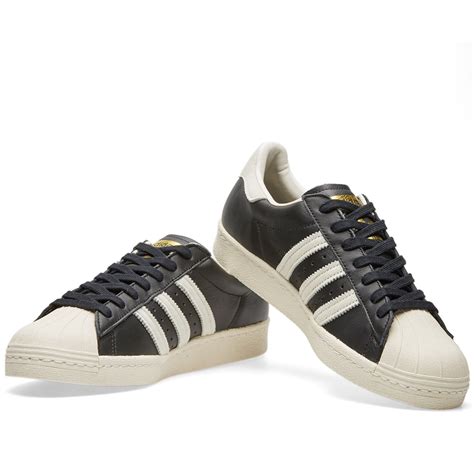 Adidas Superstar 80s Black, White & Gold Metallic | END. (AU)