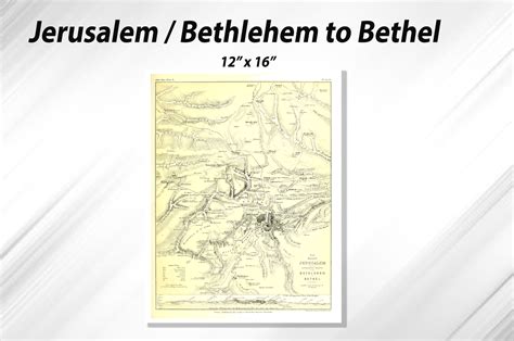 Map – Modern Jerusalem – Bethlehem to Bethel - Apostolic New Life Publications