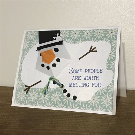 Melting Snowman Card - Pazzles Craft Room