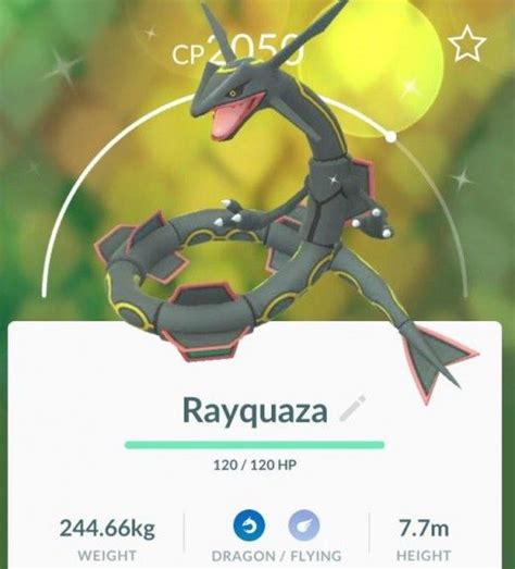 Shiny Rayquaza in Pokemon GO | Pokemon go, Pokemon, Strongest pokemon