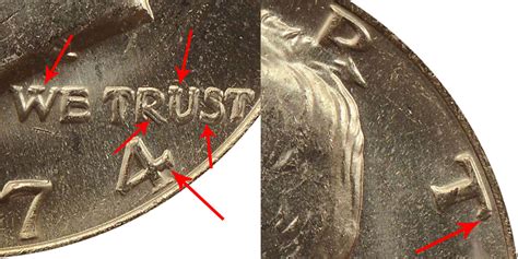 1974 D Kennedy Half Dollar Doubled Die Obverse Coin Value Prices ...