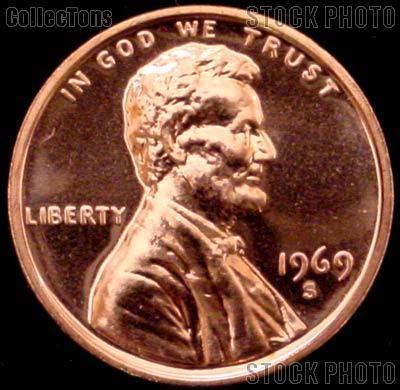 1969-S Lincoln Memorial Penny Lincoln Cent Gem PROOF RED Penny - $1.99