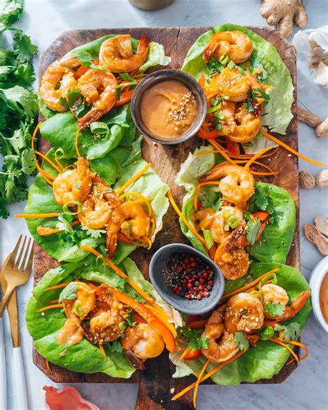 Shrimp Lettuce Wraps – A Couple Cooks