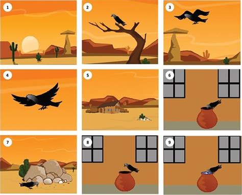 Thirsty Crow - 2D Animated Story on Behance | Picture story for kids, Picture story writing ...