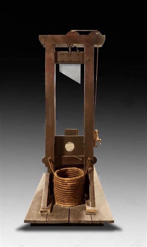 Model of Guillotine used during the French Revolution (1789-1799 ...