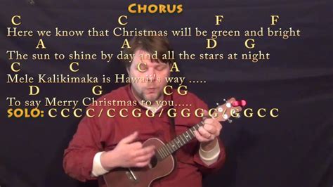 Mele Kalikimaka (Christmas) Ukulele Cover Lesson in C with Chords ...