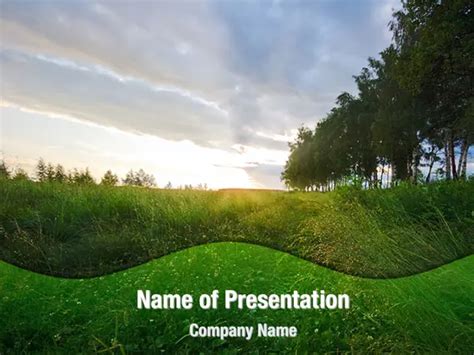 Green Grass Under Blue Sky PowerPoint Templates - Green Grass Under Blue Sky PowerPoint ...