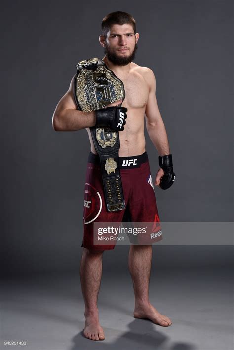 News Photo : Khabib Nurmagomedov of Russia poses for a... | Poses ...