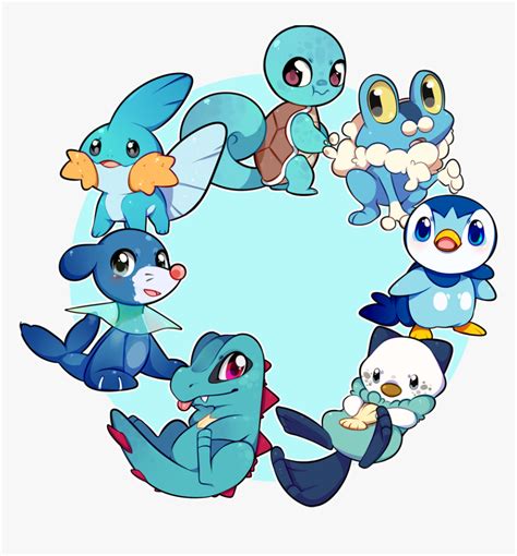 Water Starter Pokemon, HD Png Download - kindpng