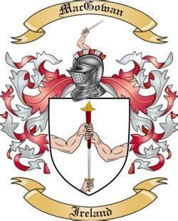 Macgowan Family Crest from Ireland by The Tree Maker