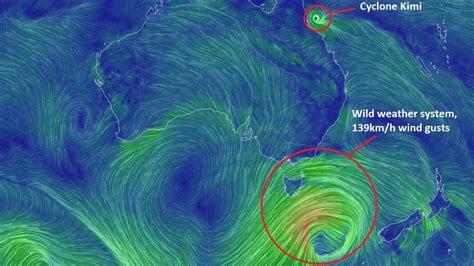 Tasmania wind: Weather system rivals Queensland cyclone as Hobart records high wind gusts ...