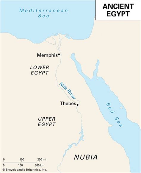 Ancient Egypt Map Borders