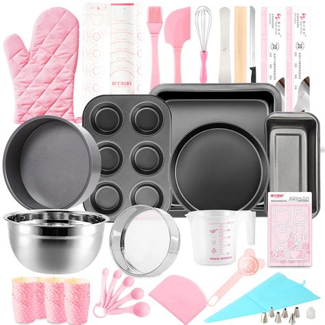 Morfakit Baking Pans Set, 25 PCS Complete Cake Baking Set with Baking ...