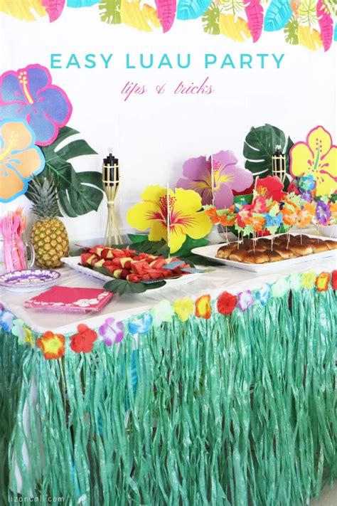 Easy Luau Party Ideas - Liz on Call