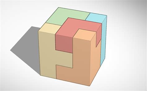 3D design Puzzle Cube - Tinkercad