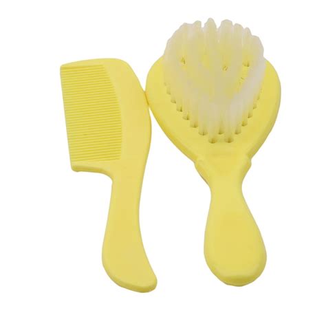 2pcs / Set Newborn Baby Hair Brush Soft Baby Comb Head Scalp Massager Tool Set Baby Kids Hair ...