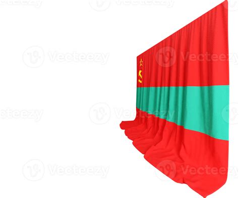 Transnistria Flag Curtain in 3D Rendering called Flag of Transnistria ...