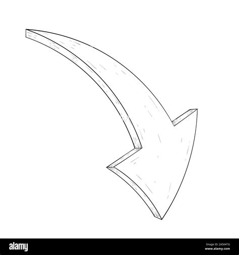 Down arrow. Hand drawn sketch Stock Vector Image & Art - Alamy