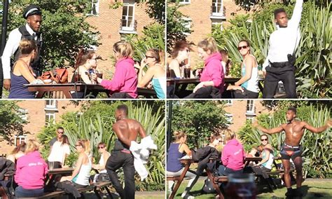 Trollstation prank sees 'policeman' surprise people in a beer garden by ...