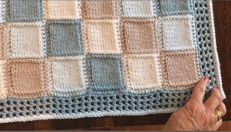 Magical Squares Blanket - No stitching of squares | Bluprint | Blanket knitting patterns ...