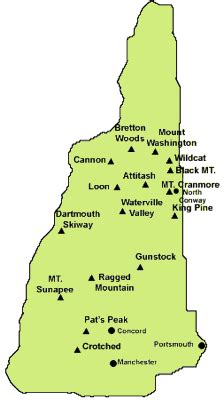 Every New Hampshire Ski Resort Trail Map | Waterville Valley, Cannnon, Wildcat and more!