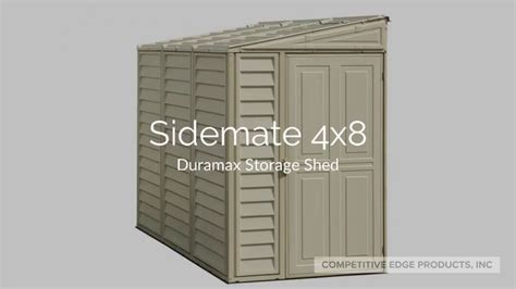 Duramax 4x8 SideMate Shed | Shed storage, Shed, Vinyl sheds