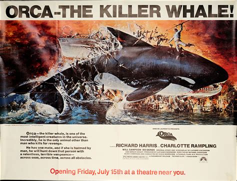 Orca 1977 Original Movie Poster Adventure Horror