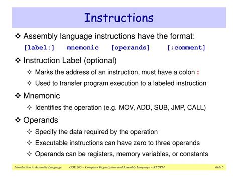 PPT - Assembly Language PowerPoint Presentation, free download - ID:794