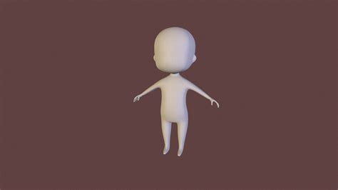 Chibi Base Body - Download Free 3D model by Alloya (@Waydip) [521f7ff] - Sketchfab
