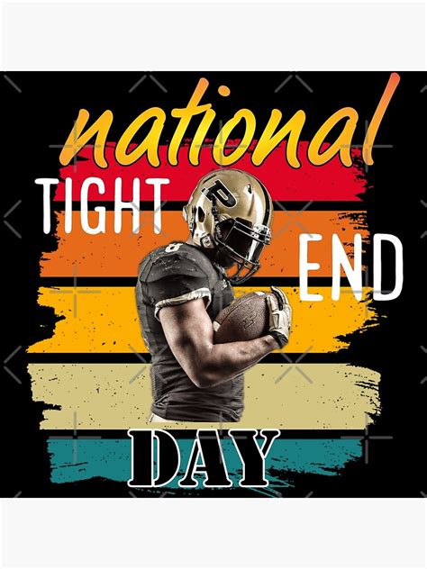 "national tight end day" Poster for Sale by alexman2023 | Redbubble