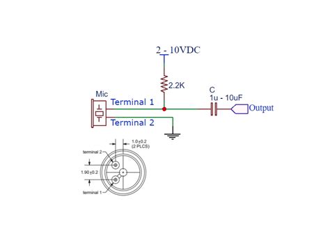 Schematic Diagram Condenser Microphone - Circuit Diagram