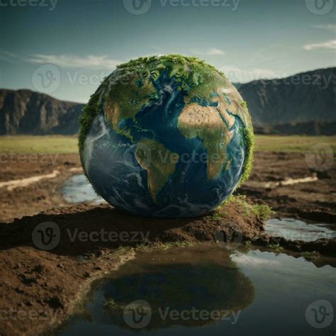 AI generated Climate Change Earth in Danger Earth Image 34870420 Stock Photo at Vecteezy