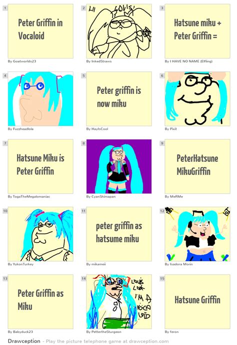 Peter Griffin in Vocaloid - Drawception